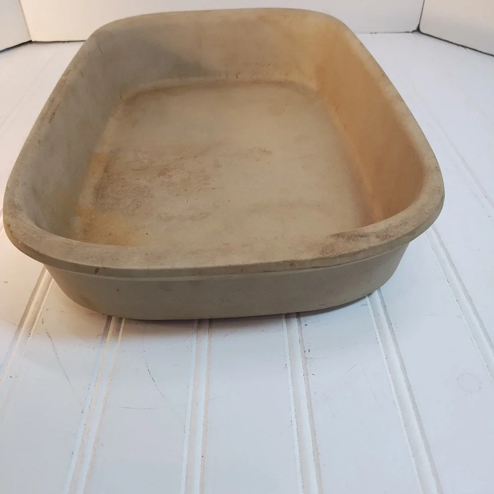 Vintage Pampered Chef Family Heritage Stoneware Rectangular Baker 9x13 Casserole
